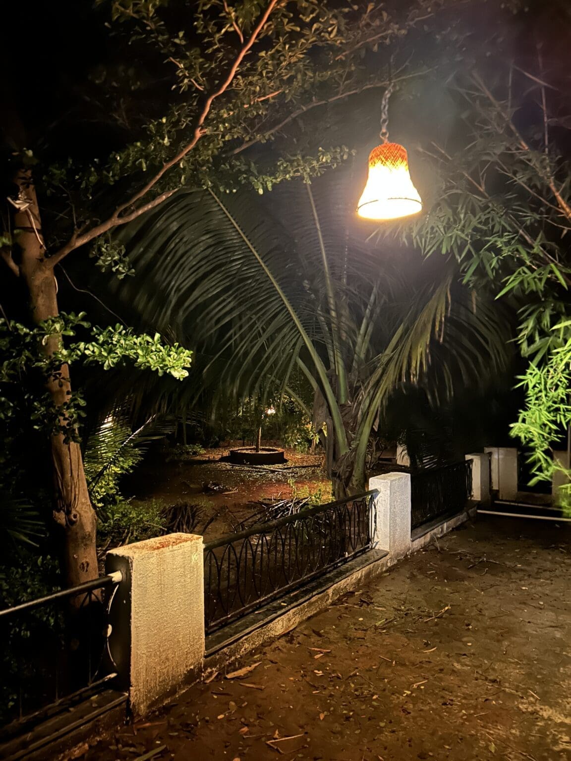 Shubhraangan Two Wheeler Parking at night