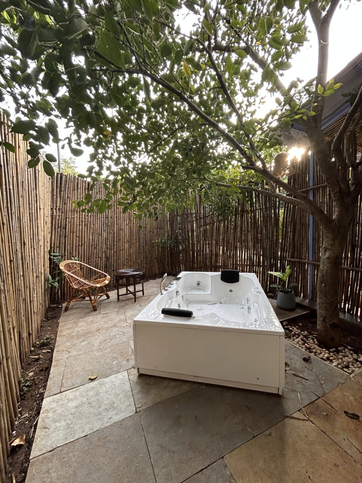 Pushpaangan Private Outdoor Jacuzzi in Day