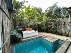 Pool With Jacuzzi Cabin